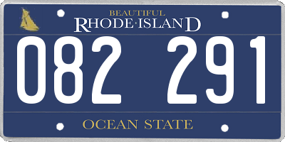 RI license plate 082291