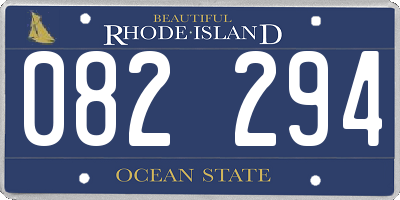 RI license plate 082294