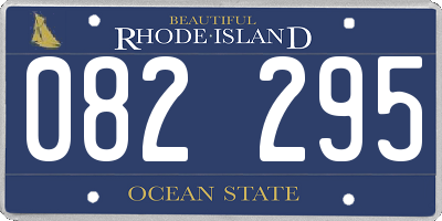 RI license plate 082295