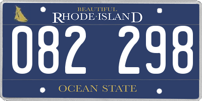 RI license plate 082298