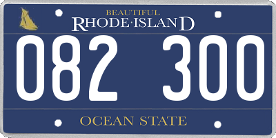 RI license plate 082300
