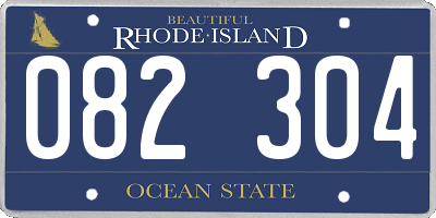 RI license plate 082304