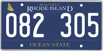 RI license plate 082305