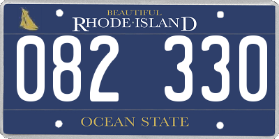 RI license plate 082330