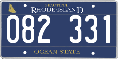 RI license plate 082331