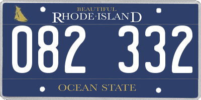 RI license plate 082332