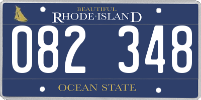 RI license plate 082348