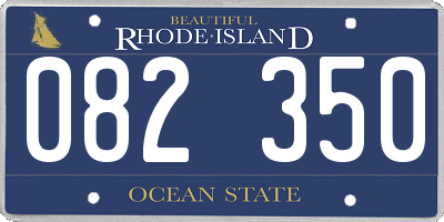 RI license plate 082350