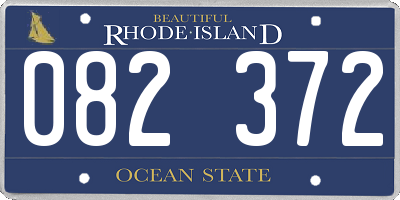 RI license plate 082372