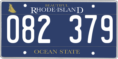 RI license plate 082379