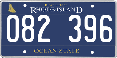 RI license plate 082396
