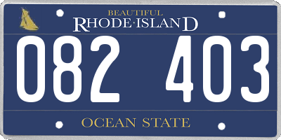 RI license plate 082403