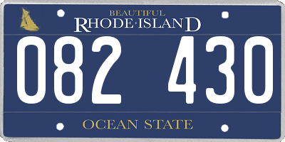 RI license plate 082430