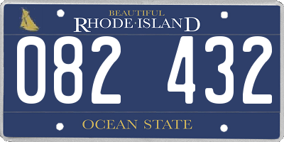 RI license plate 082432