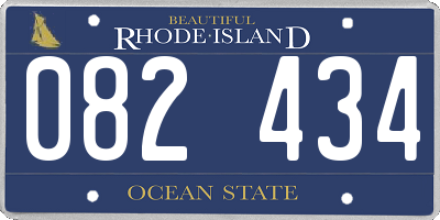 RI license plate 082434