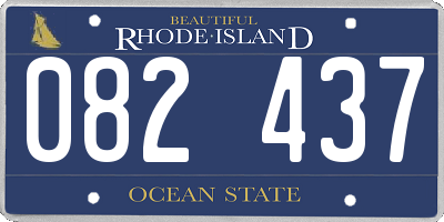 RI license plate 082437