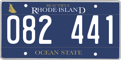 RI license plate 082441