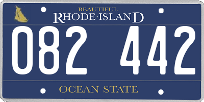 RI license plate 082442