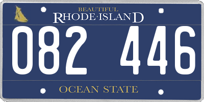 RI license plate 082446