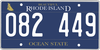 RI license plate 082449