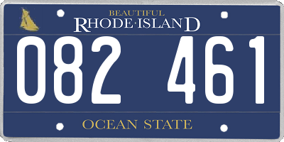 RI license plate 082461