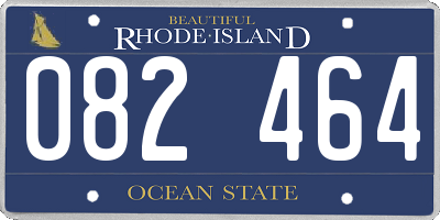 RI license plate 082464