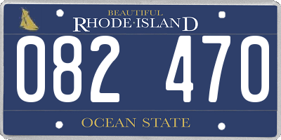 RI license plate 082470