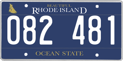 RI license plate 082481