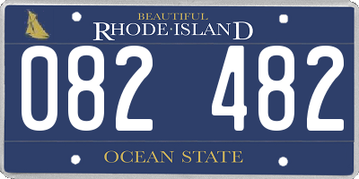 RI license plate 082482