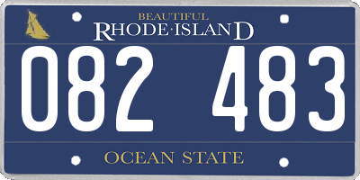RI license plate 082483