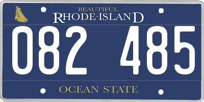 RI license plate 082485