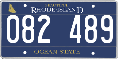 RI license plate 082489