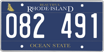 RI license plate 082491
