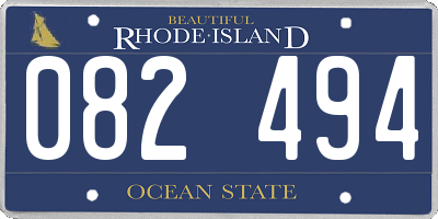RI license plate 082494