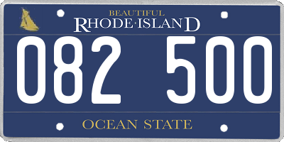 RI license plate 082500