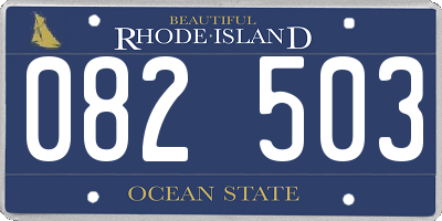 RI license plate 082503