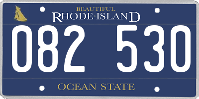 RI license plate 082530