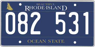 RI license plate 082531