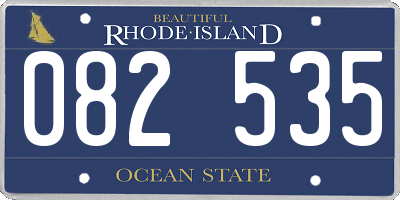 RI license plate 082535