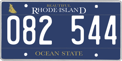 RI license plate 082544