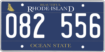 RI license plate 082556