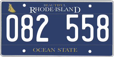 RI license plate 082558