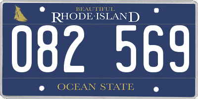 RI license plate 082569