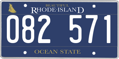 RI license plate 082571