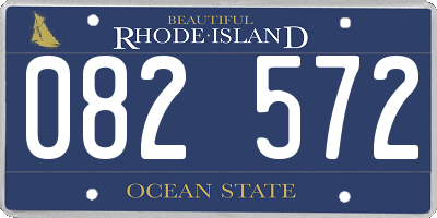 RI license plate 082572