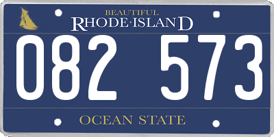 RI license plate 082573