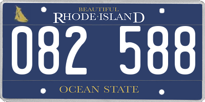 RI license plate 082588