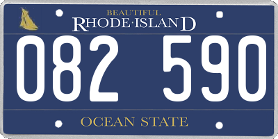 RI license plate 082590