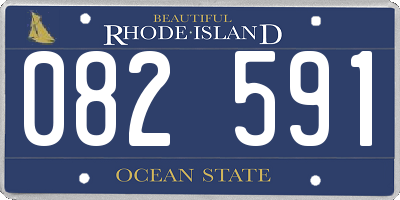 RI license plate 082591