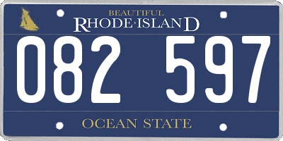 RI license plate 082597